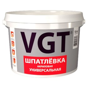 Шпаклевка (шпатлевка) акриловая универсальная «VGT» от магазина nik-ron.ru
